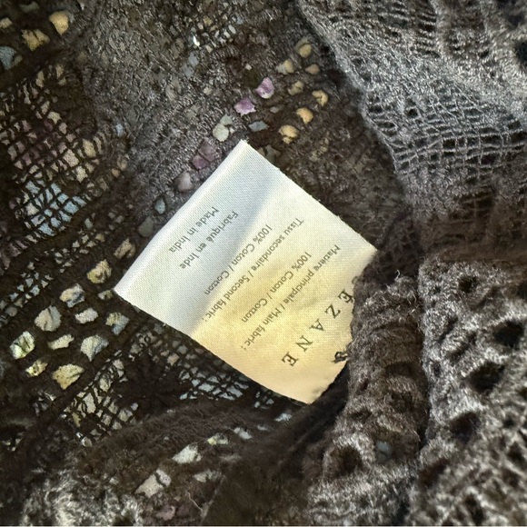 Sezane Black Ruffled Fitted Blouse - Picture 7 of 8